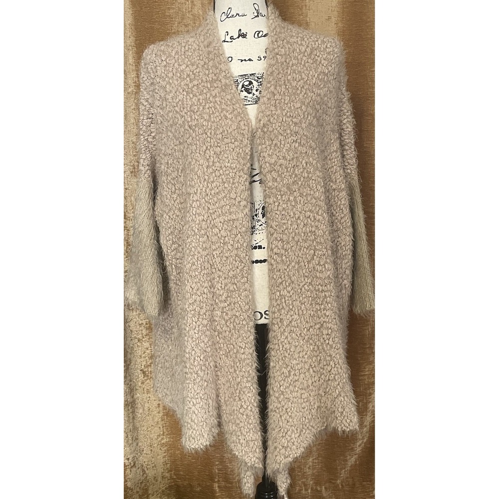 Women's Chunky Cardigan Sweater Cottagecore Cozy Boho Dolman Sleeve Knit OS